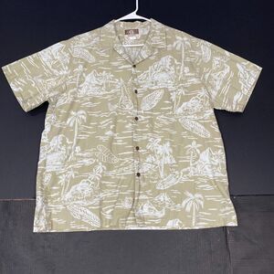 VTG Kalaheo Hawaiian Shirt Mens Size XL Short Sleeve USA Lightweight Casual